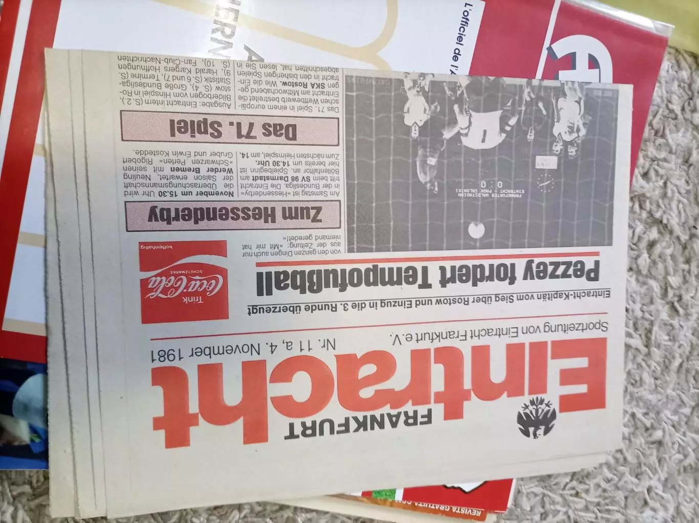 Рспродажа! Айнтрахт - СКА Ростов 1981 идеал
