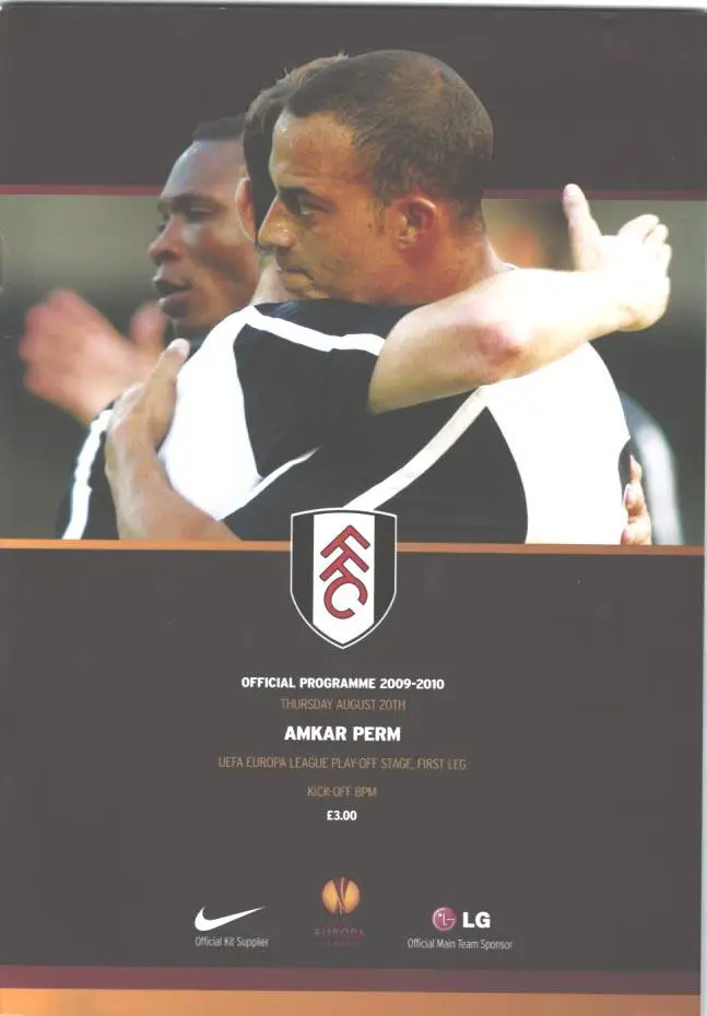 ФУЛХЭМ - АМКАР 2009 СКИДКИ НА ВСЕ ЕК!