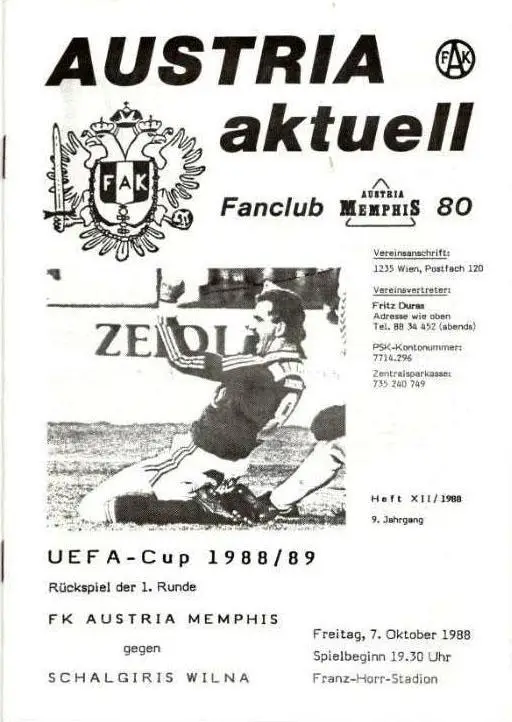 АУСТРИЯ - ЖАЛЬГИРИС 1988(Можно оплатить до 30% программами ЕК 80х годов)