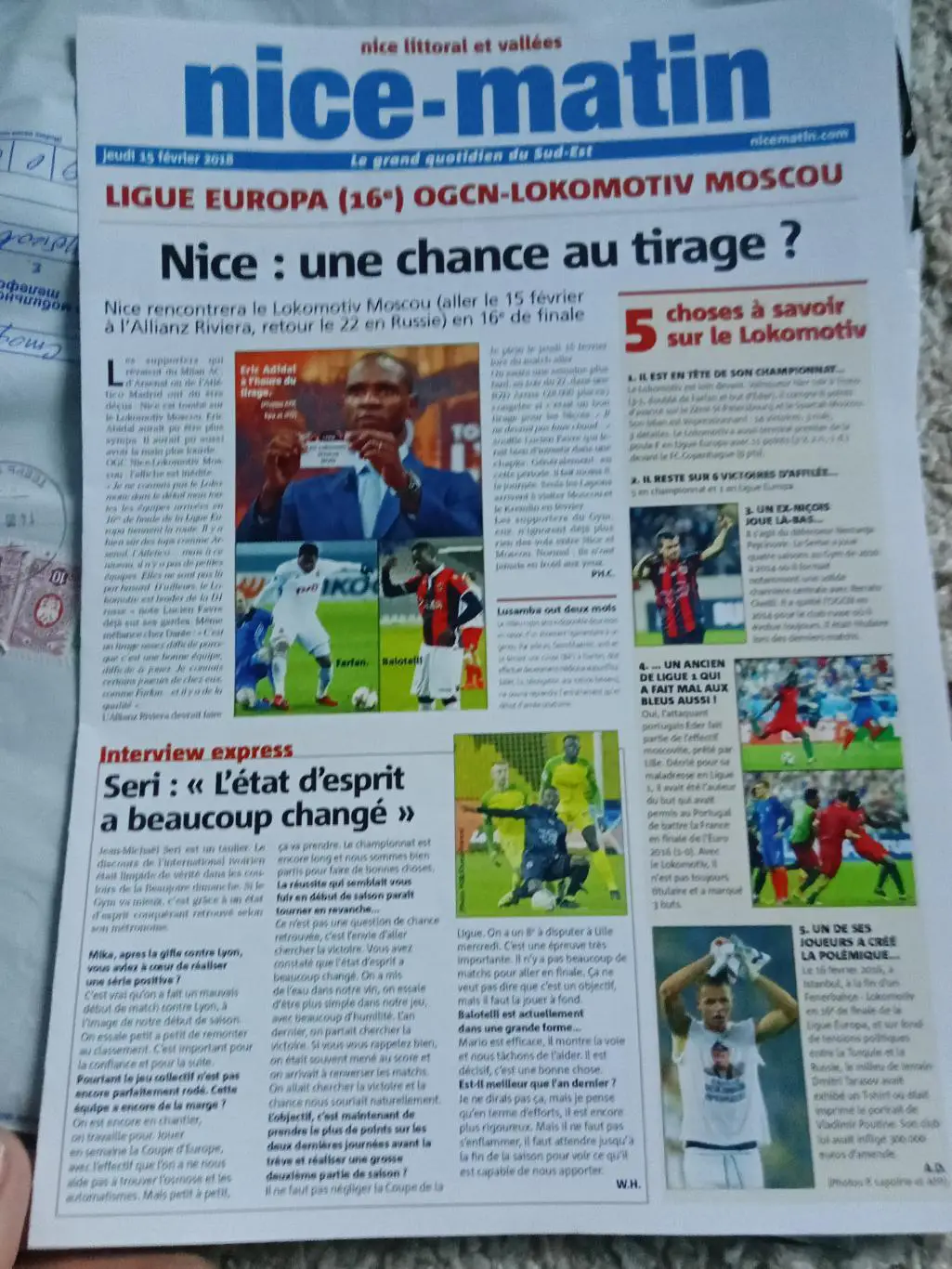 АКЦИЯ! Ницца - Локомотив 2018 вид nice-matin