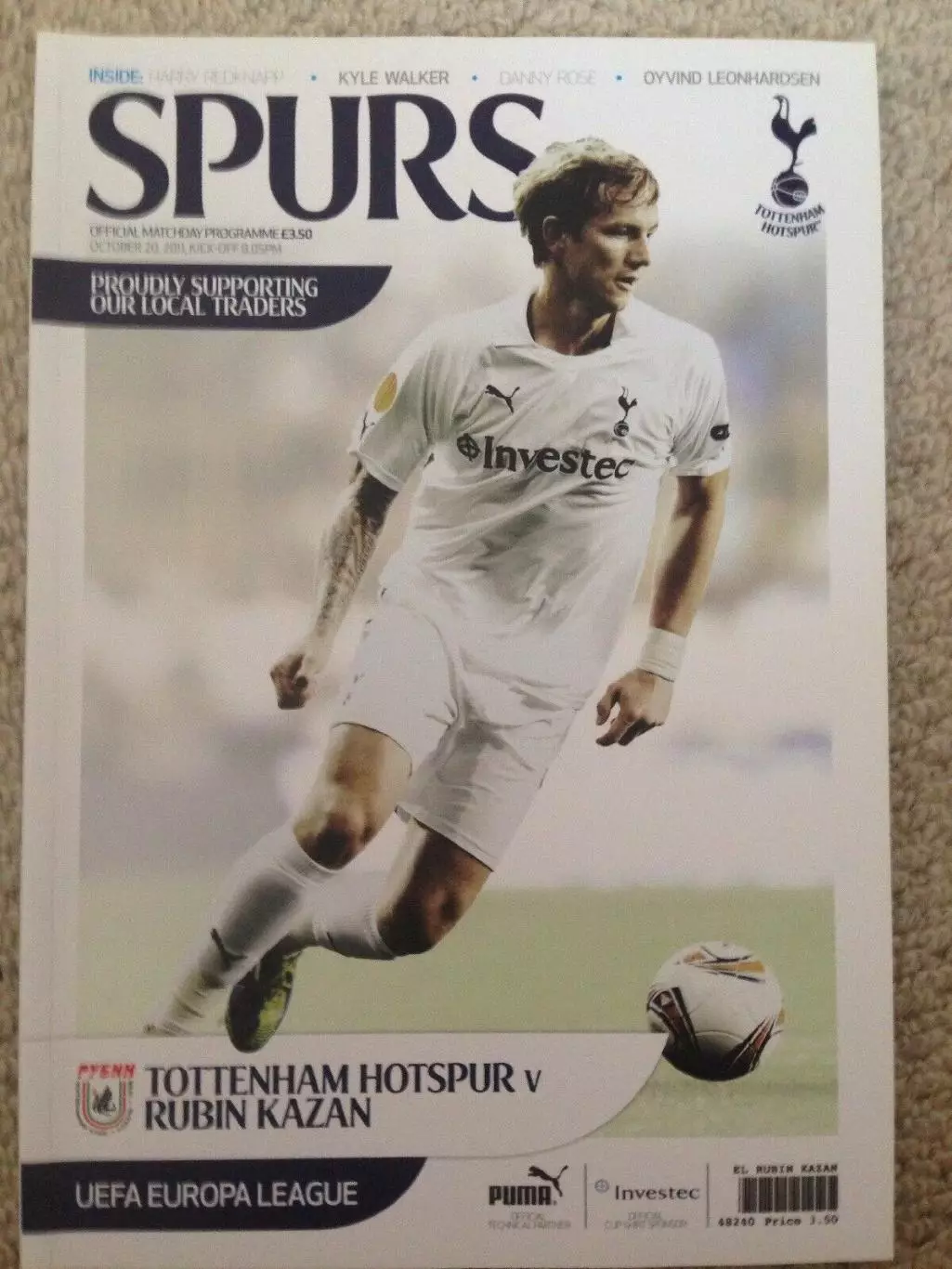 ЦЕНА ДО 25.12ТОТТЕНХЭМ - РУБИН 2011