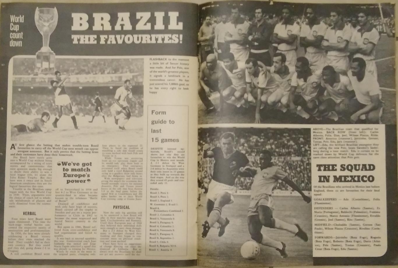 Чемпионат мира 1970 Бразилия 3