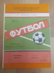 Шинник(Ярославль) - Ска(Хабаровск). 1 лига. 22/05/1984.
