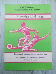 Ска(Хабаровск) - Мелиоратор(Чимкент). Финальный турнир. 08/11/1987.