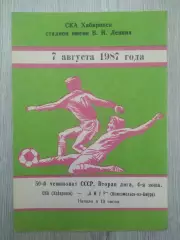 Ска(Хабаровск) - Амур(Комсомольск-на-Амуре). 2 лига. 07/08/1987.