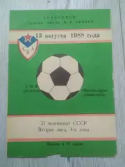 Ска(Хабаровск) - Металлург(Новокузнецк). 2 лига. 13/08/1988.