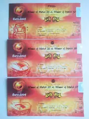 Билеты. Евро 2004. Финал и два полуфинала. Португалия, Греция, Голландия, Чехия.