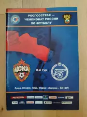 Цска(Москва) - Зенит(Санкт-Петербург). РПЛ. 30/07/2008.