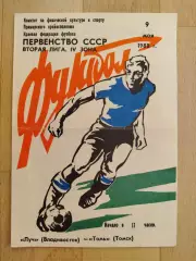 Луч(Владивосток) - Томь(Томск). 2 лига. 09/05/1988.