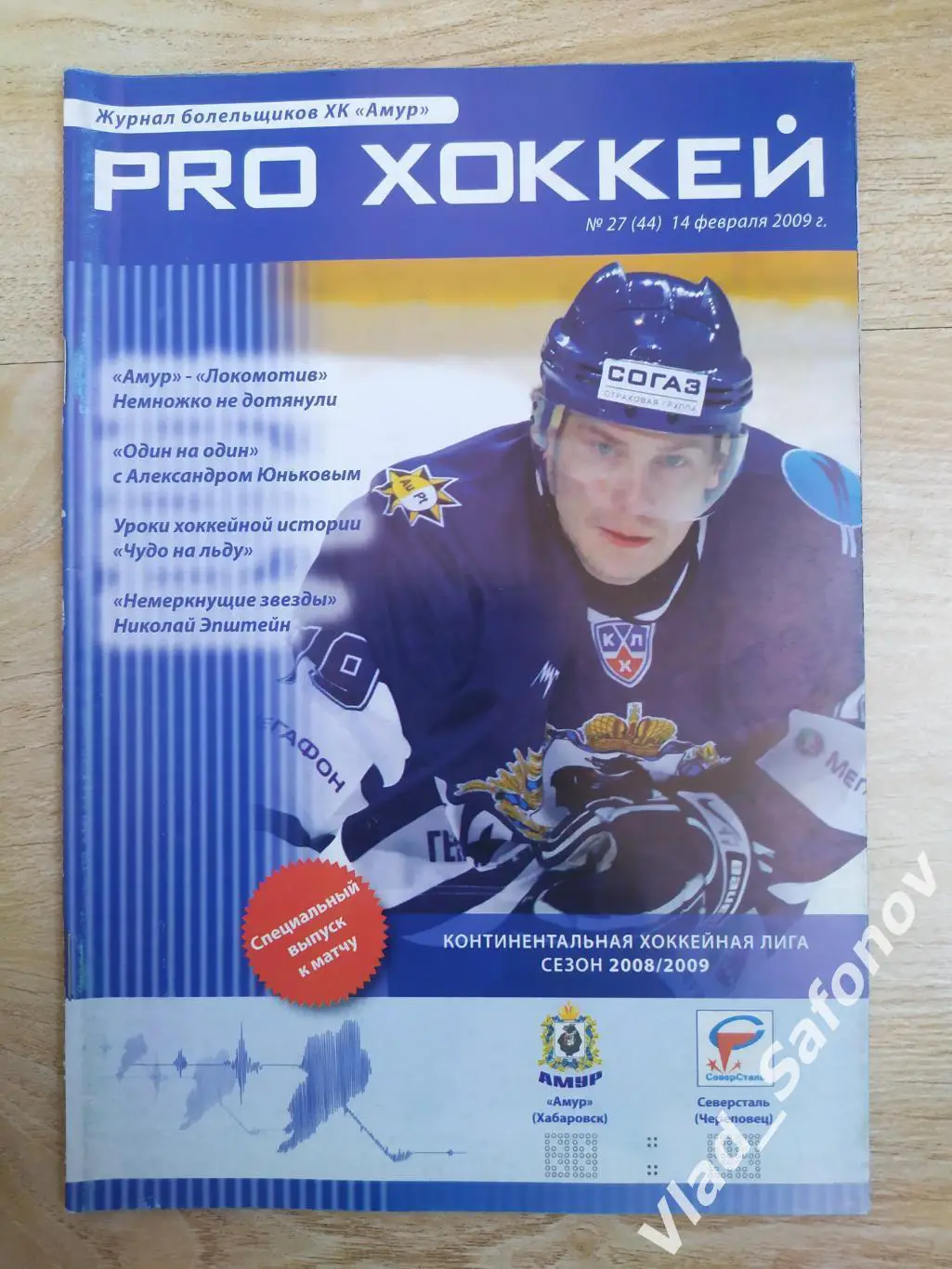 Амур(Хабаровск) - Северсталь(Череповецк). КХЛ. 14/02/2009