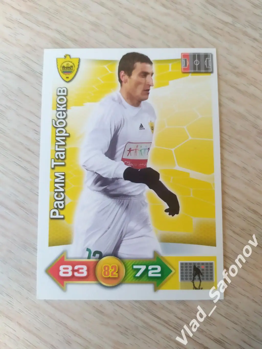 Карточка. Расим Тагирбеков. Анжи(Махачкала). РПЛ 2011/2012.