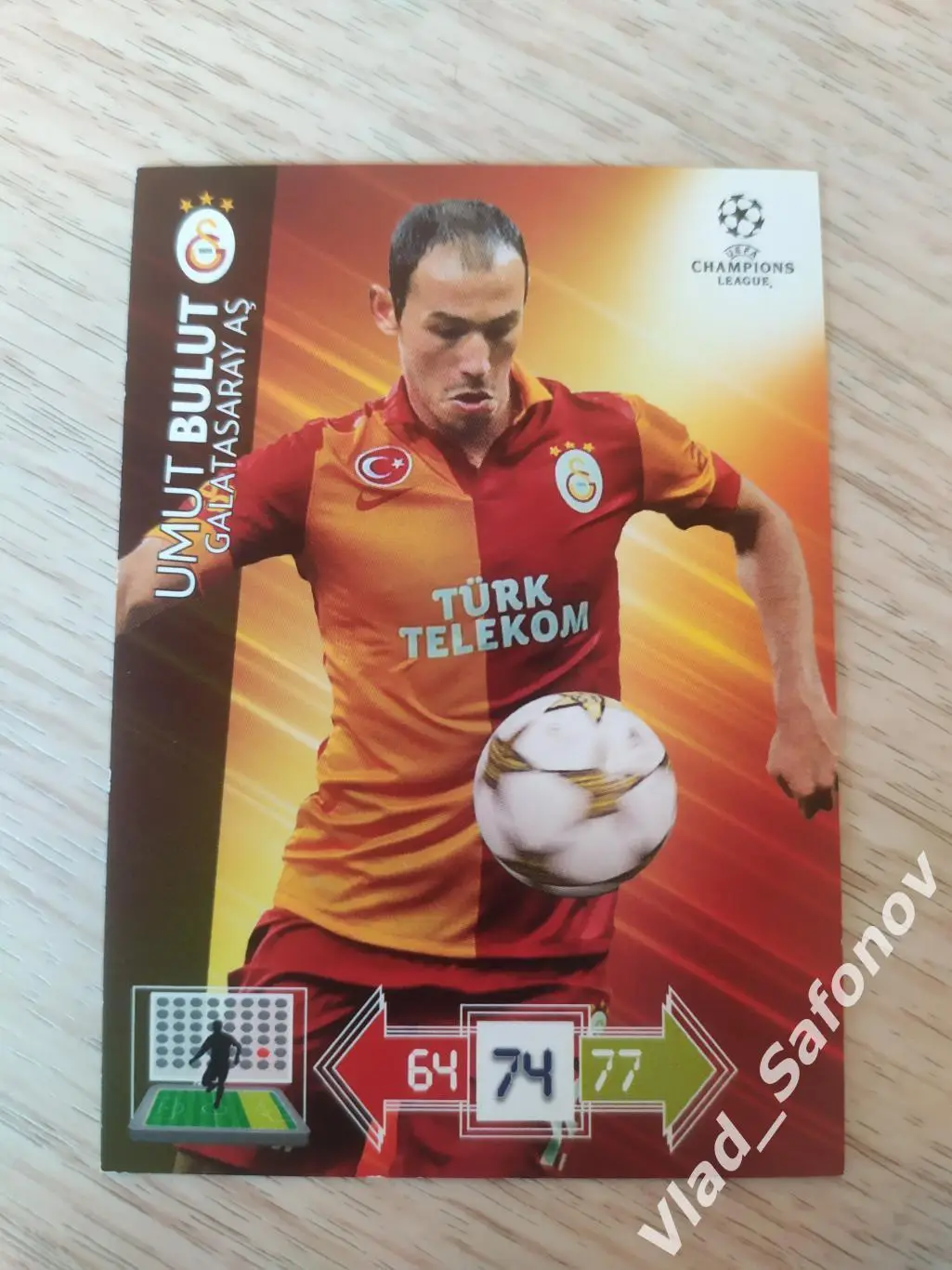 Карточка. Умут Булут(Галатасарай). Лига чемпионов 2012/2013.