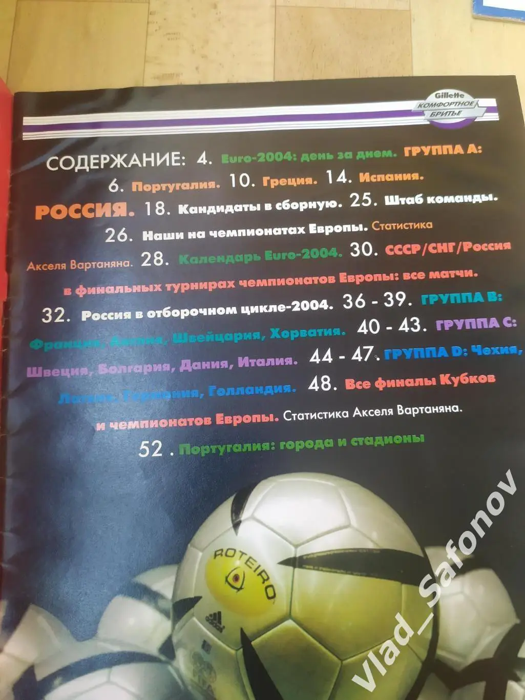 Журнал. Спорт экспресс, спецвыпуск. Чемпионат Европы 2004. 1