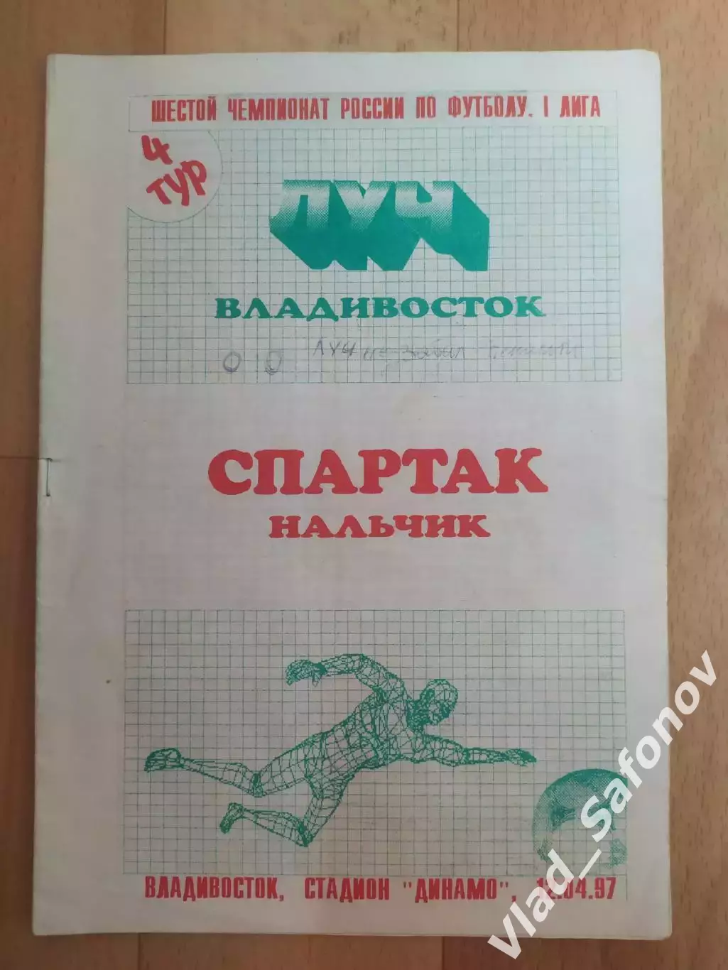 Луч(Владивосток) - Спартак(Нальчик). 1 лига. 12/04/1997.