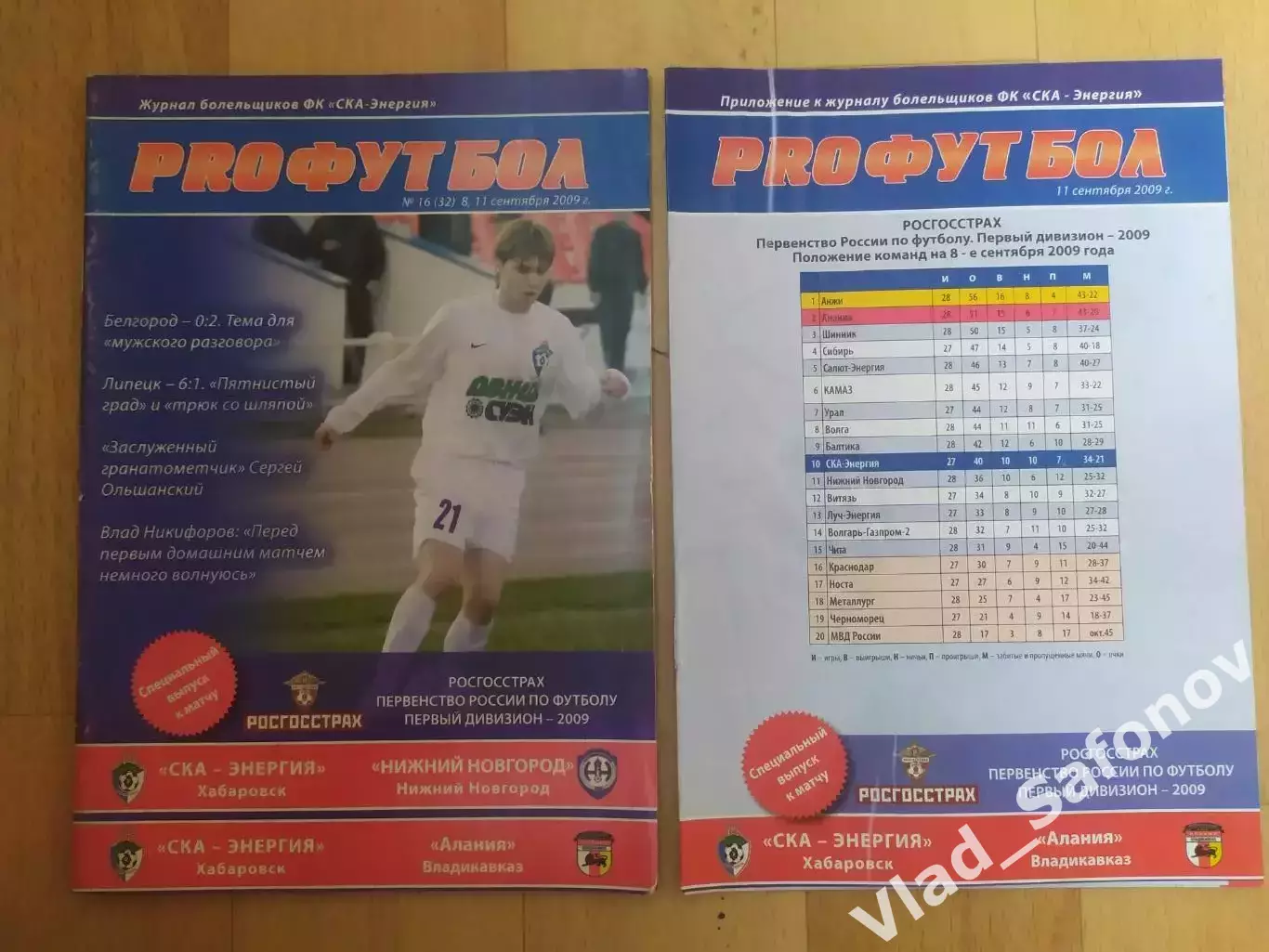 Ска(Хабаровск) - Нижний Новгород/ Алания(Владикавказ) + приложение. 8-11/09/2009