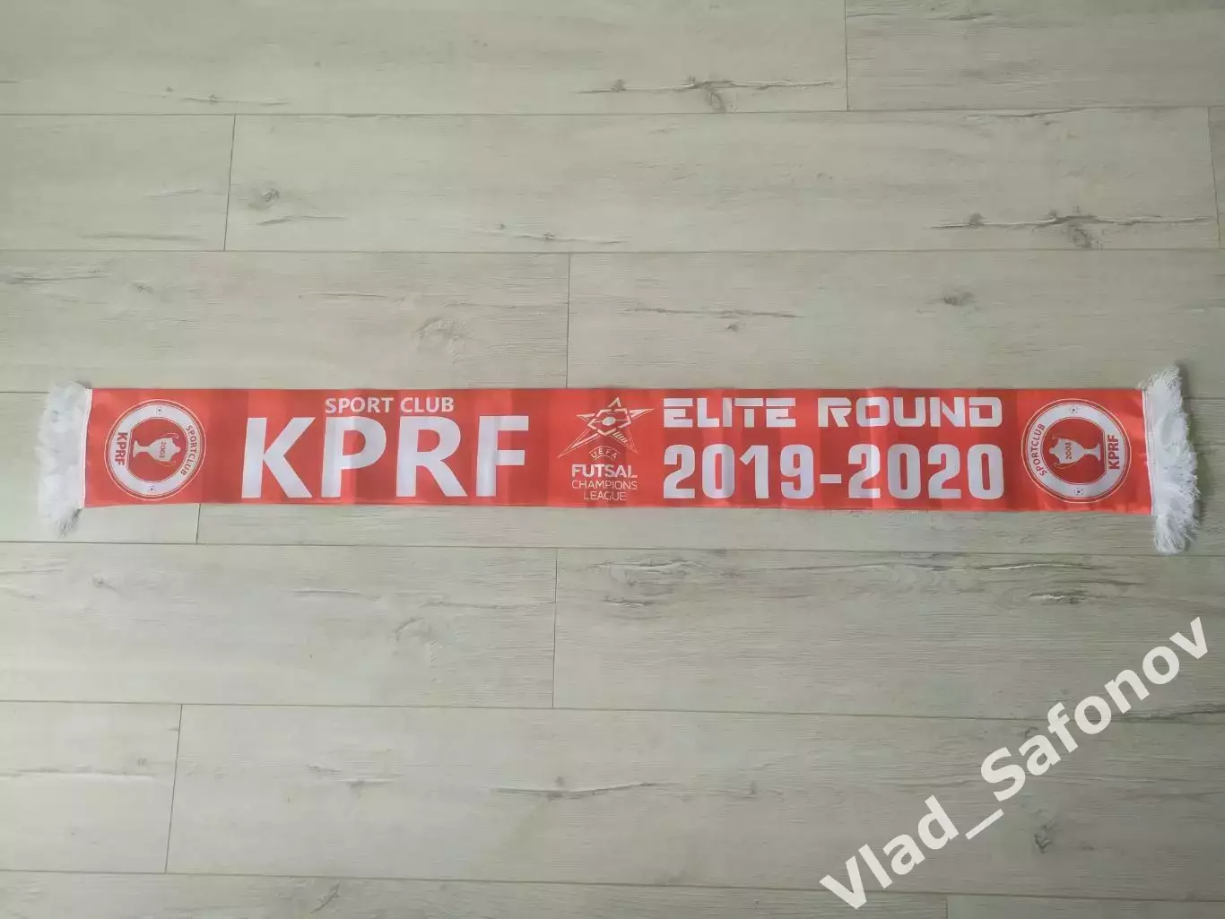 Шарф. МФК КПРФ. Элитный раунд Лиги Чемпионов 2019/2020.