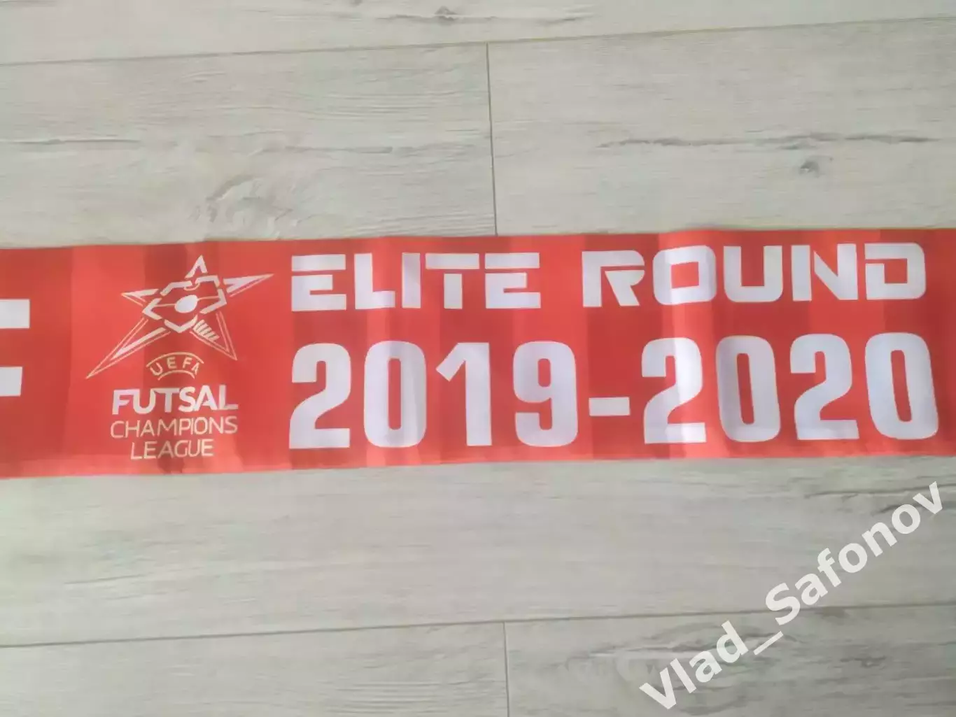 Шарф. МФК КПРФ. Элитный раунд Лиги Чемпионов 2019/2020. 1