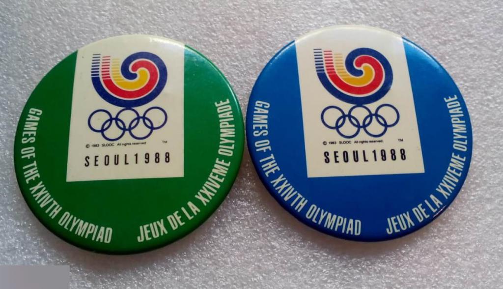 Спорт, Олимпиада, Олимпиада 1988, Сеул, Летние Олимпийские Игры, ф - 65 мм, 2 шт 1