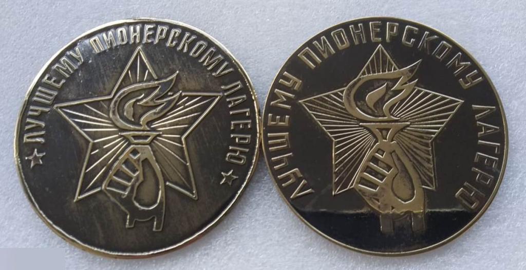 Медаль, ВЛКСМ, Комсомол, Пионерия, Пионер, Пионерский Лагерь, Лучшему Пионерскому Лагерю,2 шт