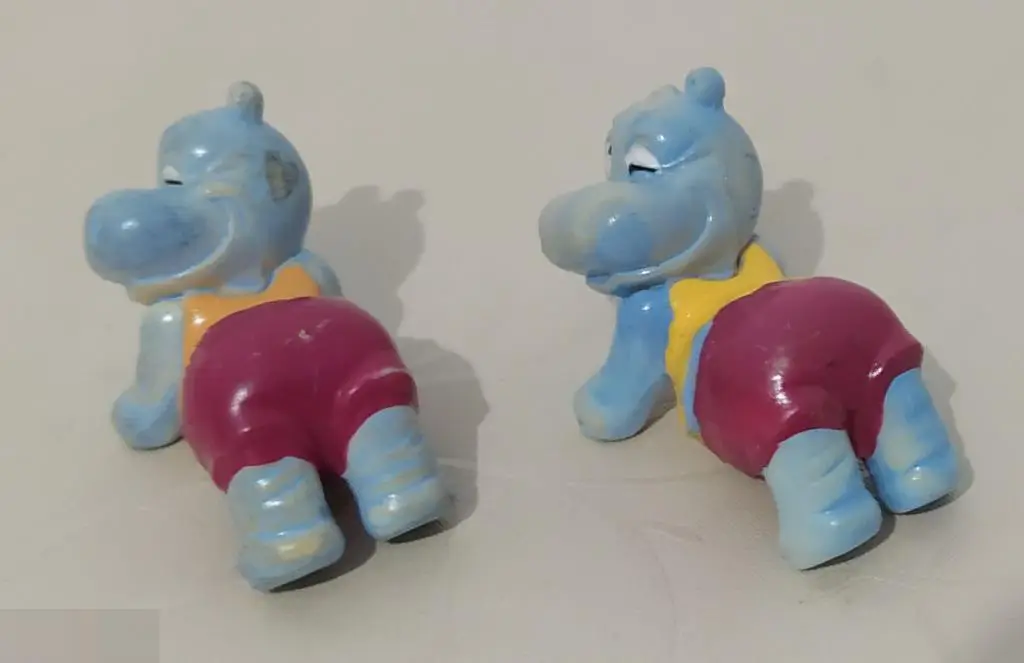 Киндер-Сюрприз, Kinder, Бегемоты-спортсмены, Hippos im Fitness-Fieber, 1990 год, 1