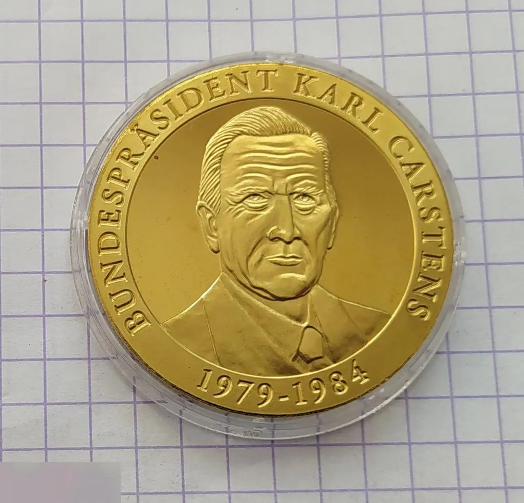 Жетон, Германия, ГДР, DDR, Канцлер, ФРГ, Президент, Карл Карстенс, 1984 год, Kar