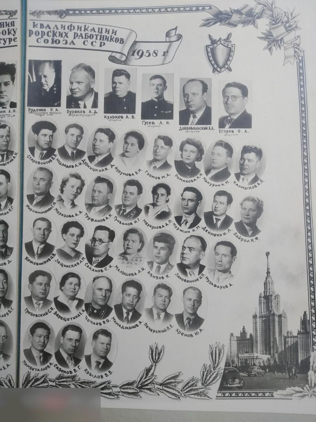 Курсы Повышения Квалификации, Руководящих Прокурорских Работников, Прокуратура, МВД, 1958 год 2