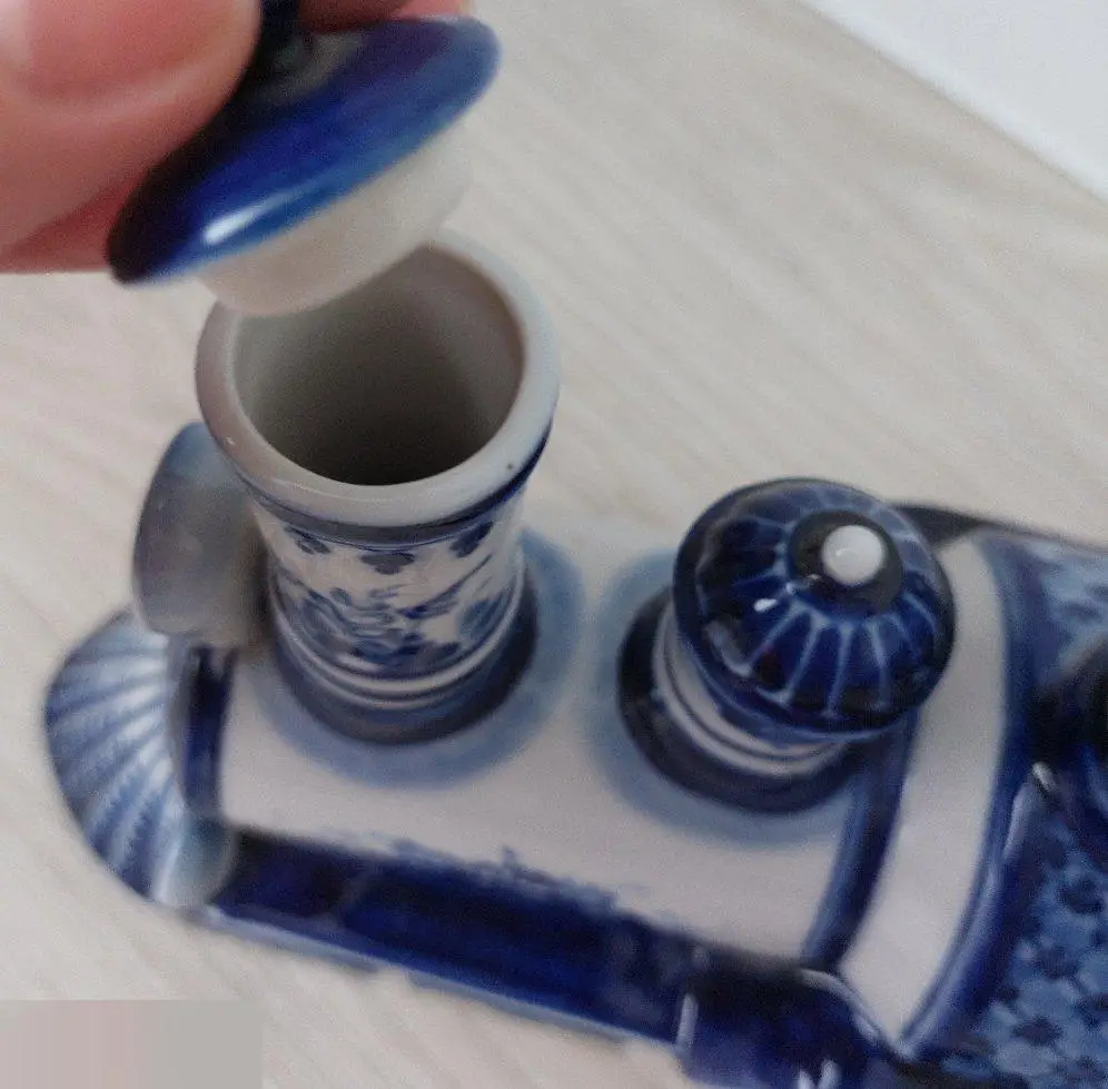 Статуэтка, Паровоз, Керамика, Бутылка, Гжель 0.5-0.7 приблизительный объем ЖД Же 4