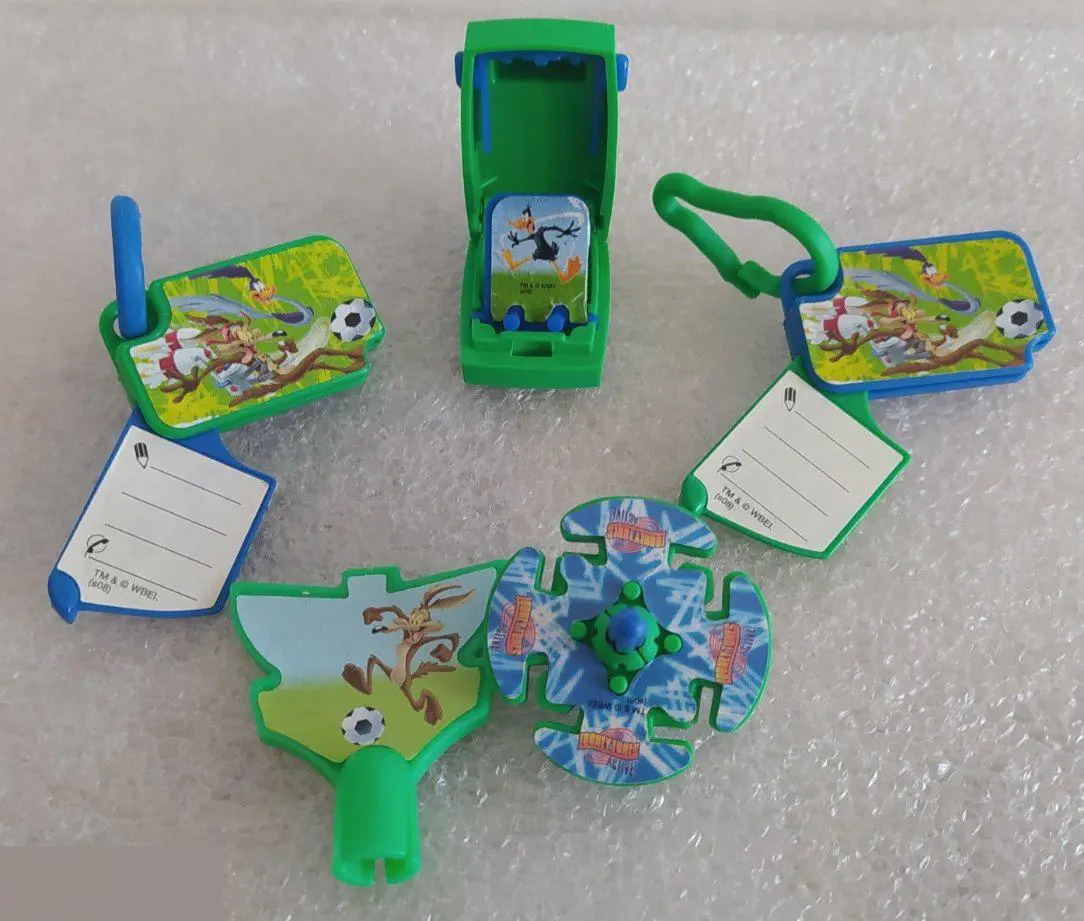 Киндер-Сюрприз, Kinder, Футбол, Футболист, Койот, Брелок, Юла, 5 шт. Лот № 0411 1