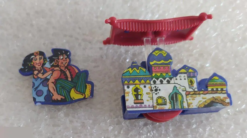 Киндер-Сюрприз, Kinder, Фигурка, Игрушка, Алладин, Ковер Самолет, Замок, Восток, Лот № 0436 2