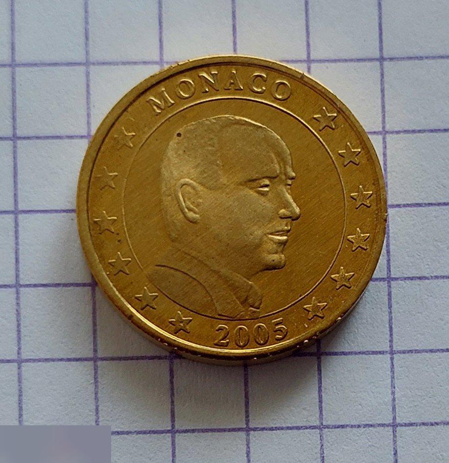 Жетон, Пробные Евро, Евро, Монако, 10 центов, 2005 год, Лот № 110 3
