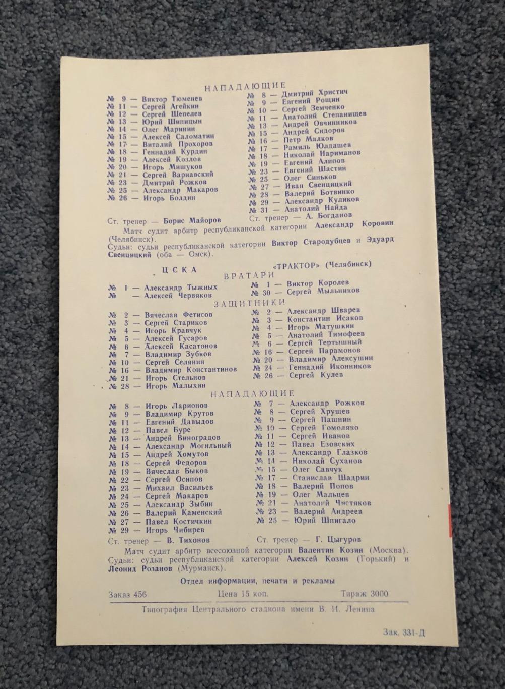 Спартак Москва - Сокол Киев, ЦСКА - Трактор Челябинск, 28 и 29.03.1988 1