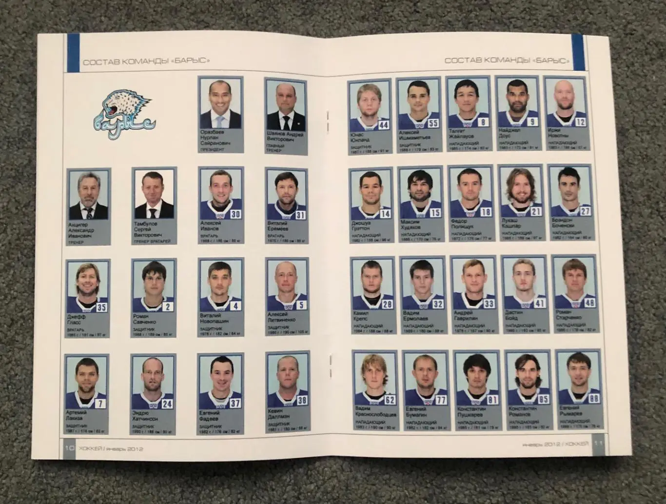 Барыс Астана - СКА Санкт-Петербург, 15.01.2012 5