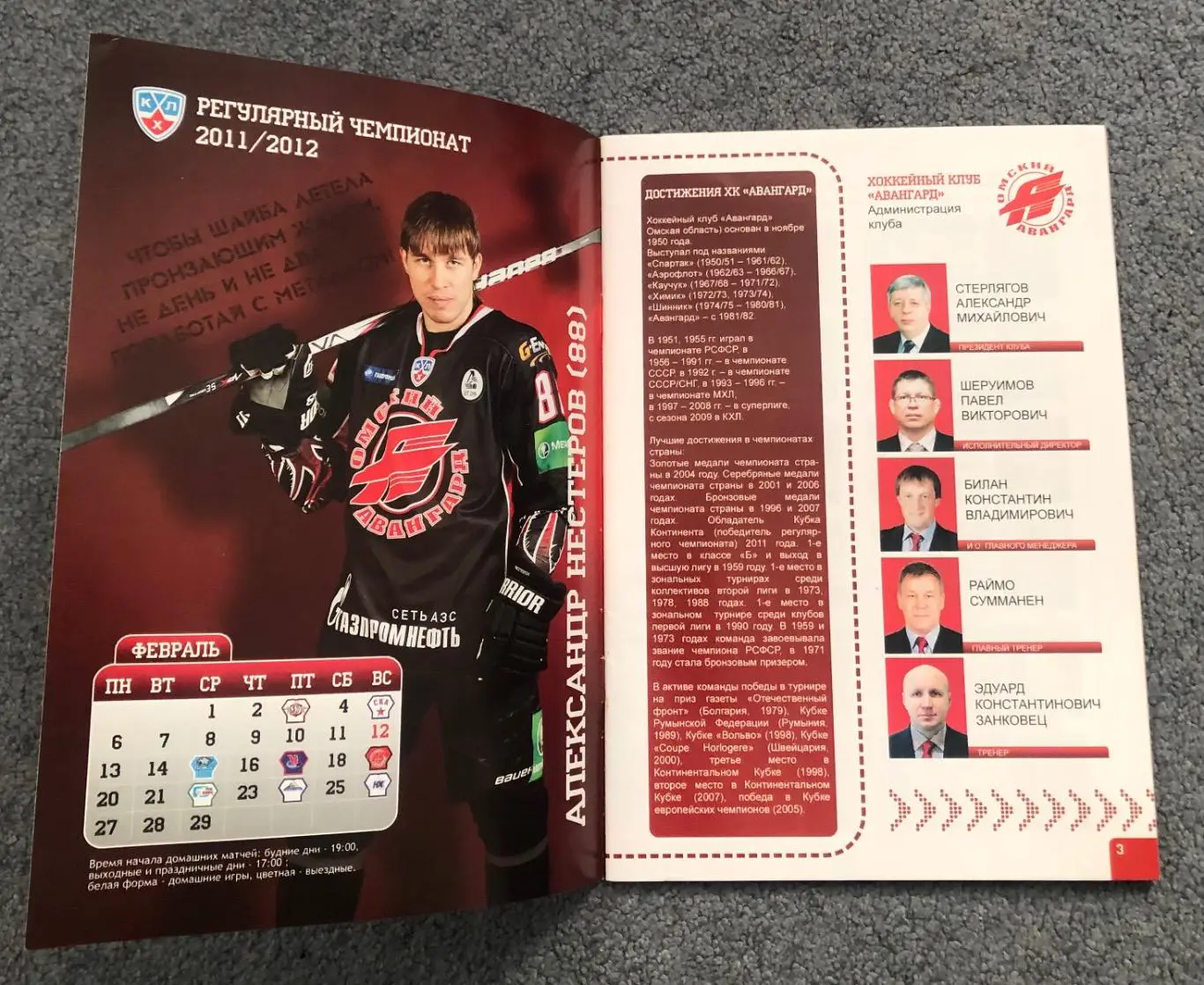 Авангард Омск - Динамо Рига, СКА Санкт-Петербург, 03 и 05.02.2012 1