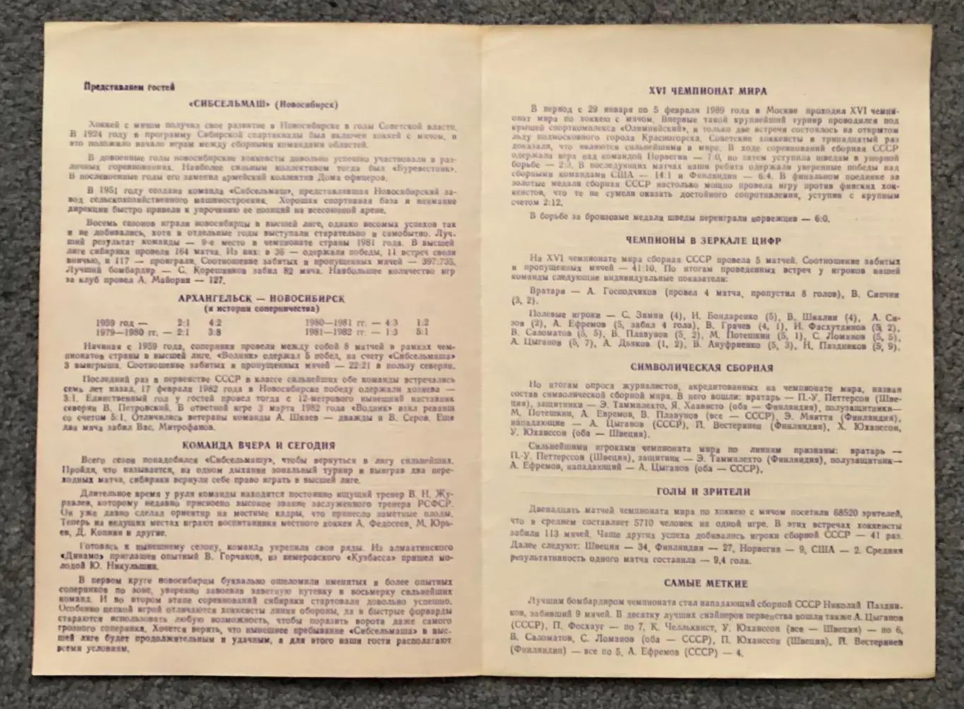 Водник Архангельск - Сибсельмаш Новосибирск, 25.02.1989 2