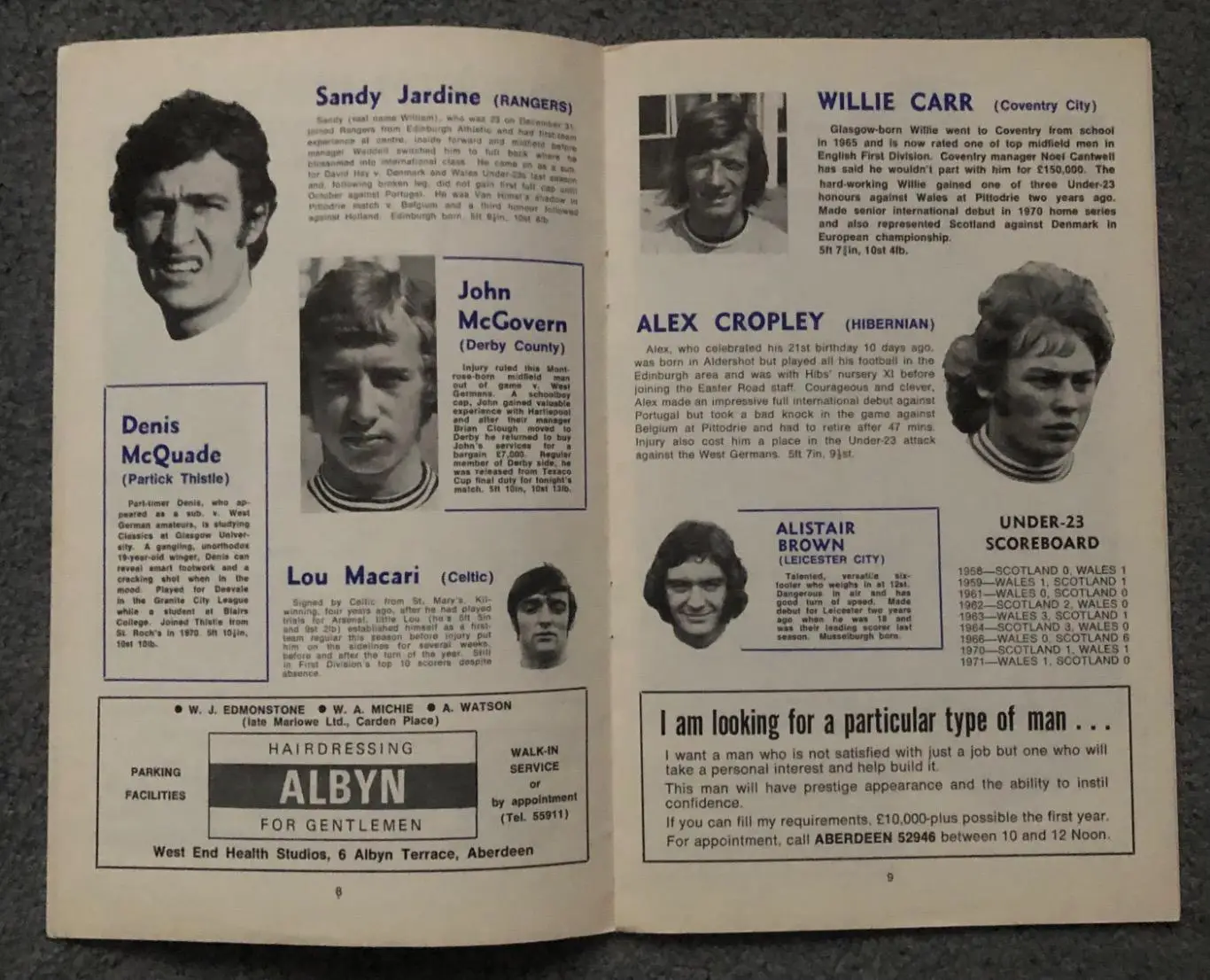 Шотландия - Уэльс, 26.01.1972 3