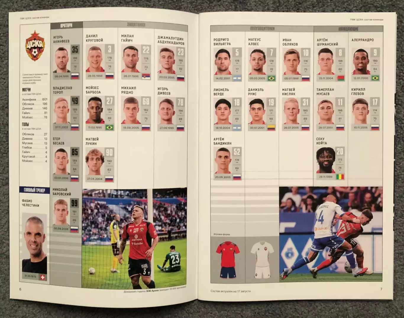 ЦСКА - Акрон Тольятти, 24.08.2025 2