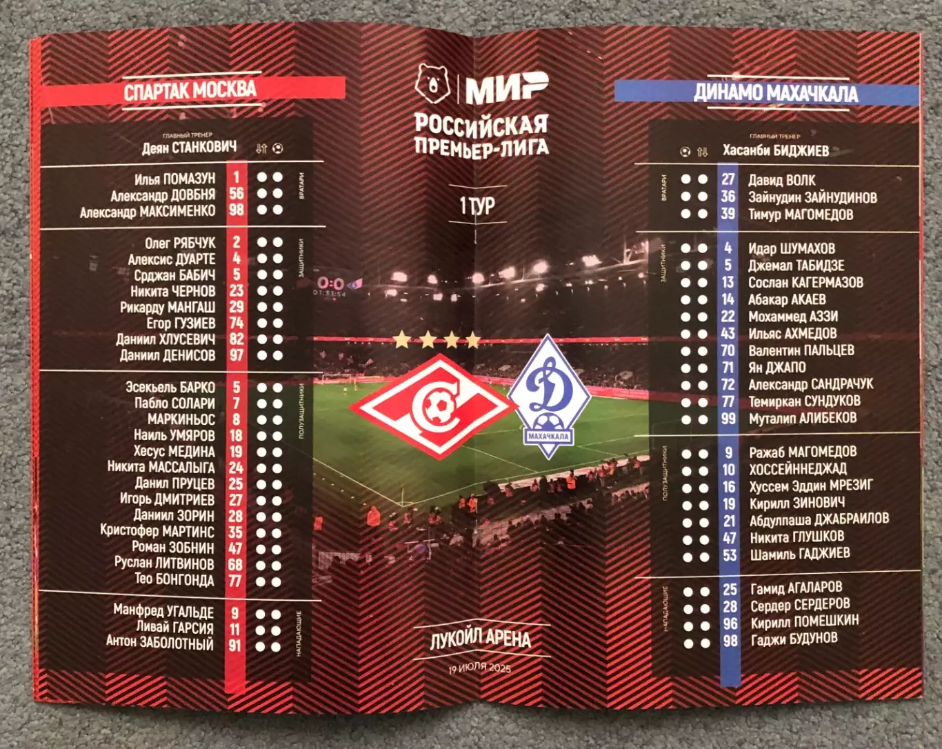Спартак Москва - Динамо Махачкала, 19.07.2025 5