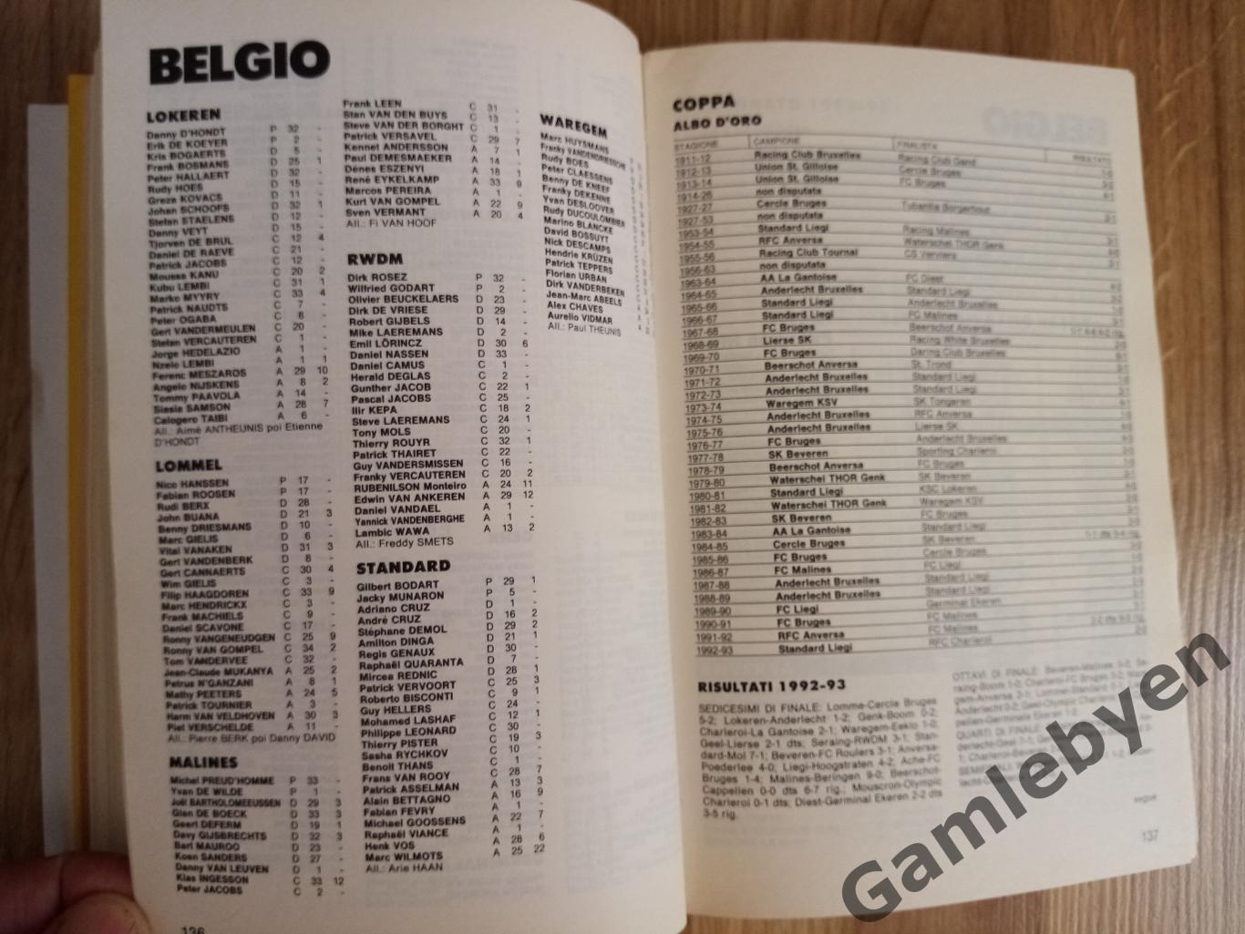 Альманах Calcio Mondo 1993/94 3