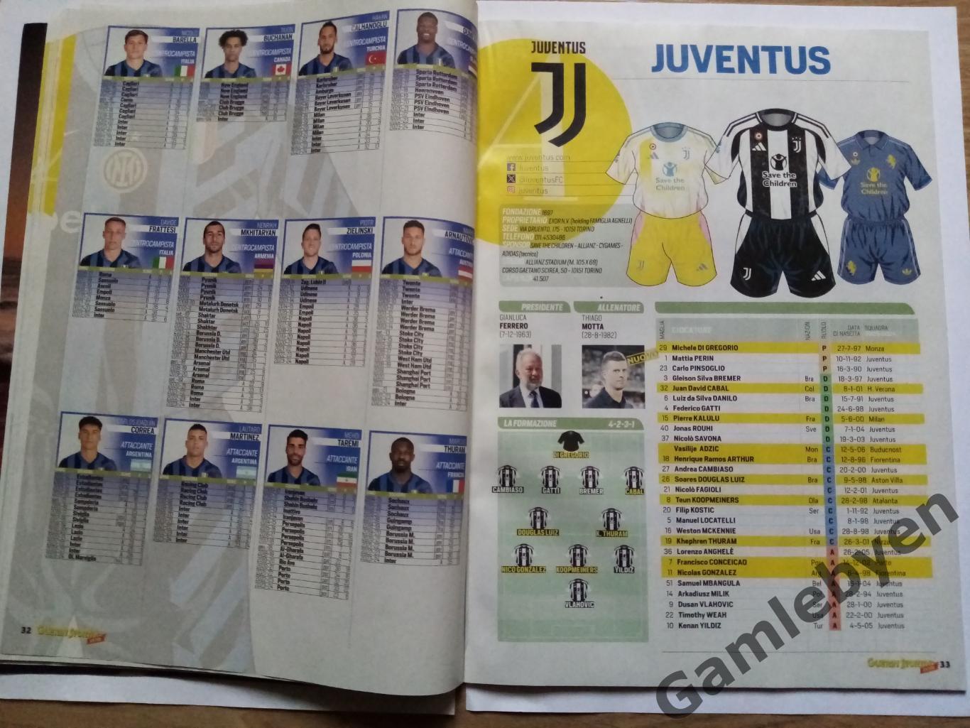 Приложение к Guerin sportivo, Calcio Italia 24/25 6