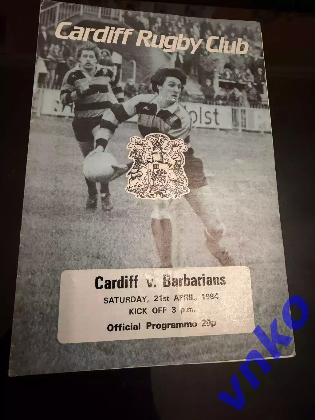 1984.04.21. Регби. Cardiff Уэльс - Barbarians/Варвары