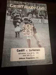 1984.04.21. Регби. Cardiff Уэльс - Barbarians/Варвары