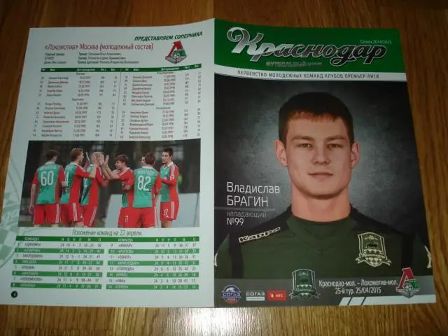 25.04.2015 ФК Краснодар - Локомотив Москва молод.составы