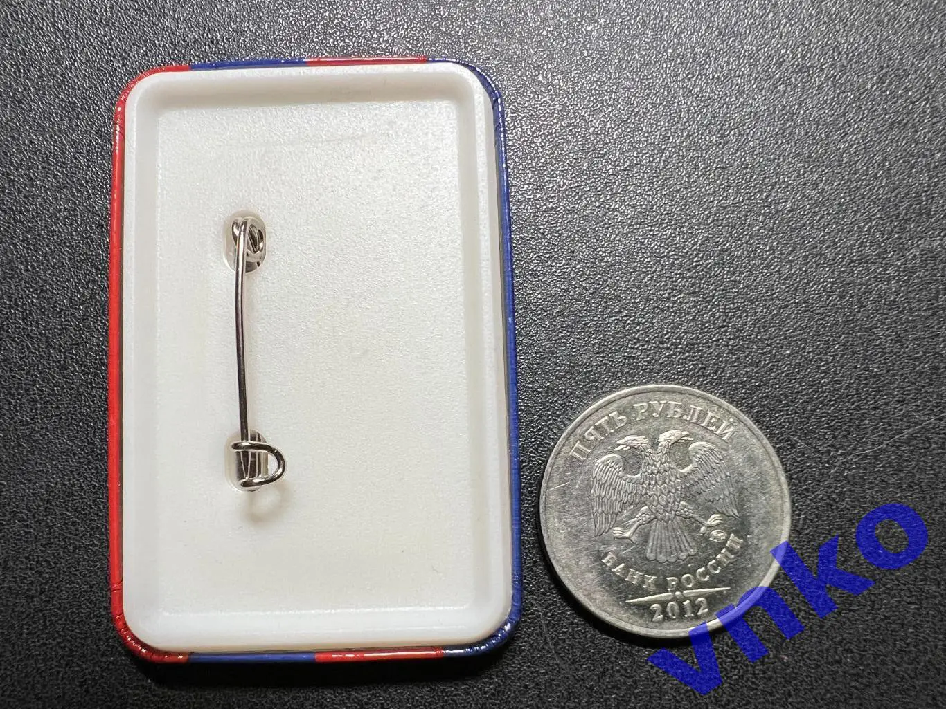 Металлический значок, Регби-клуб ЦСКА Москва, 40х60 мм 1