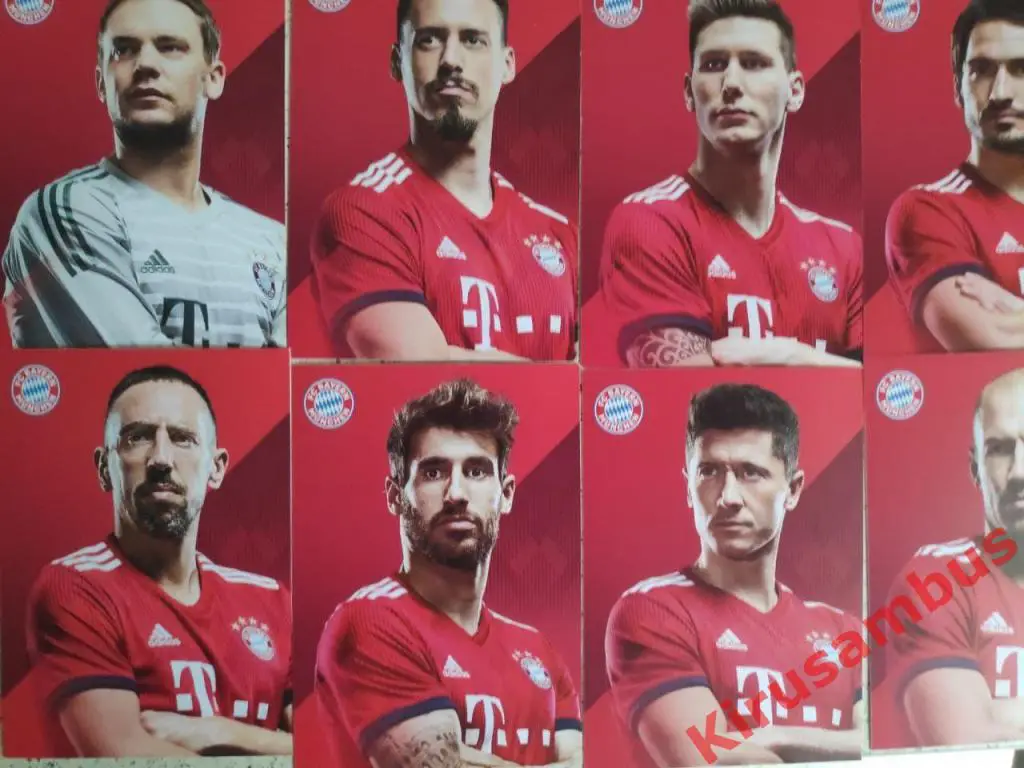 Автограф принты всей команды Бавария (Мюнхен) 1