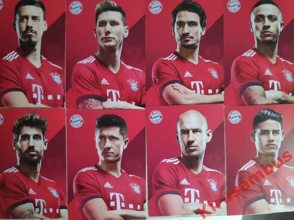 Автограф принты всей команды Бавария (Мюнхен) 5