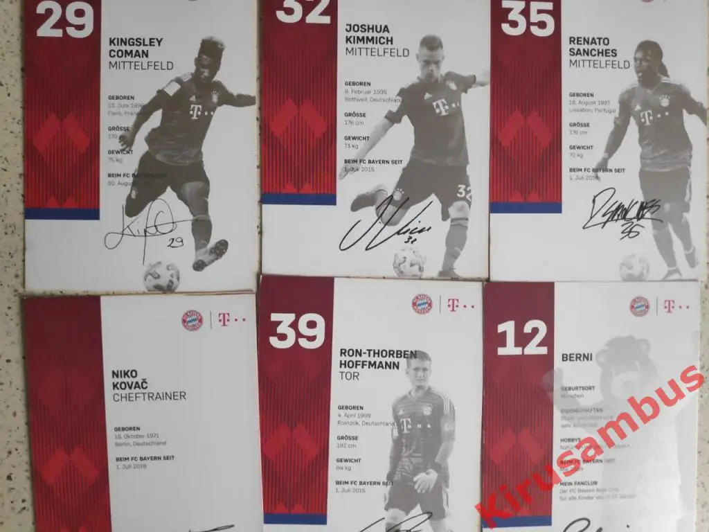 Автограф принты всей команды Бавария (Мюнхен) 6