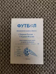 Стыковой матч к выходу на Чемпионат Мира 1998 Россия-Италия (альтернатива)