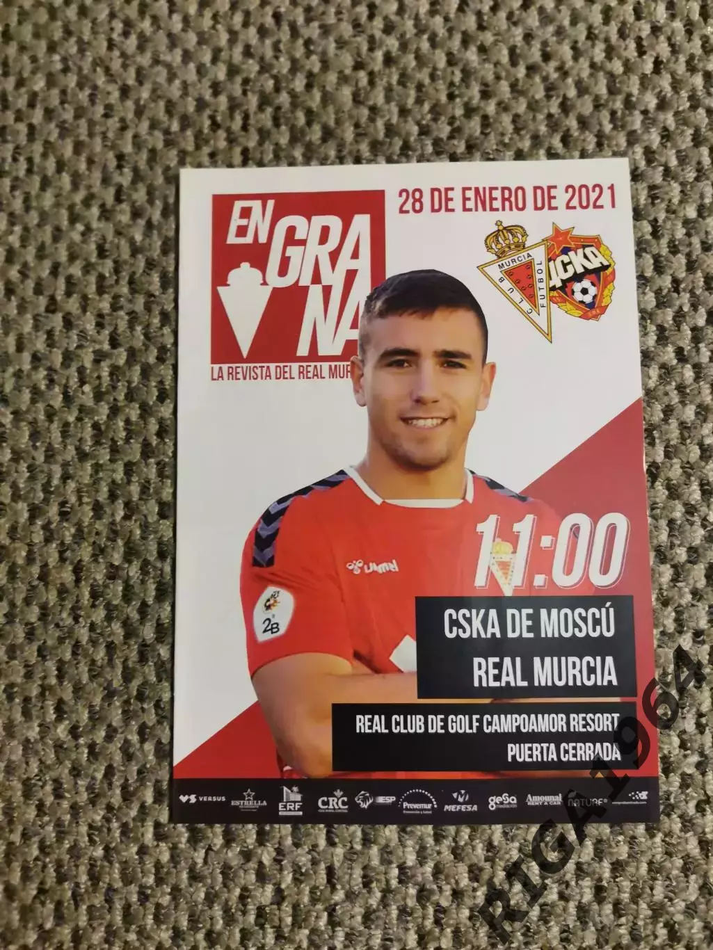 Тов. матч Мурсия Испания-ЦСКА Москва 28.01.21 (Компаомор, Испания)