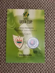 Кубок УЕФА 2002/03 Анжи Махачкала-Глазго Рейнджерс Шотландия(матч в Варшаве)