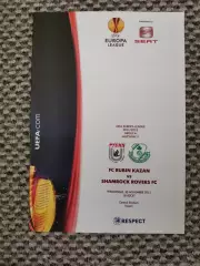 Лига Европы 2011/12 Рубин Казань-Шемрок Роверс Ирландия (англ.яз.)